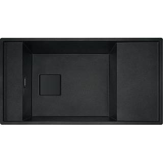 Zlewozmywak wbudowywany Fragranit + Fresno FSG 611-88 Onyx / Czarny odpływ Franke 114.0740.847