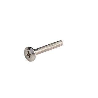 Wkręt M4 L=25mm z płaskim łbem,  nikiel,  Muller