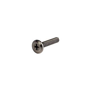 Wkręt M4 L=22mm z płaskim łbem,  czarny nikiel,  Muller
