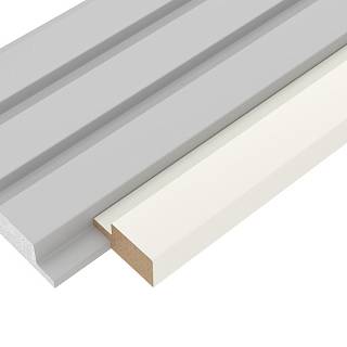 Zaślepka panelu AGT LB-3771-В 3082 Biały PE 2800х38х18mm