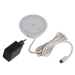 Ładowarka bezprzewodowa Lumine POWER 15W,  z adapterem,  biała NEW