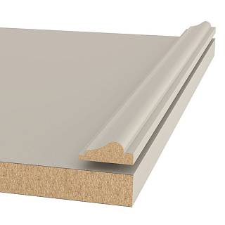Profil dekoracyjny MDF AGT MP-1100 729 Jasno-Szary Jedwab 2800х30х12mm (opak.20 szt)