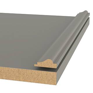 Profil dekoracyjny MDF AGT MP-1100 728 Szary Jedwab Soft Touch 2800х30х12mm (opak.20 szt)
