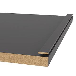 Profil dekoracyjny MDF AGT MP-1115 3023 Ciemno-Szary Supramat 2800х18х3mm (opak.88 szt)