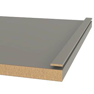 Profil dekoracyjny MDF AGT MP-1115 728 Szary Jedwab Soft Touch 2800х18х3mm (opak.88 szt)