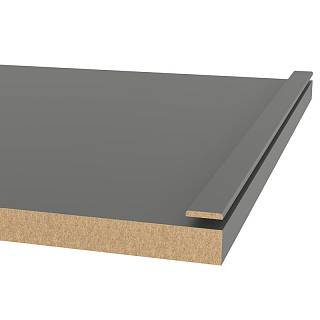 Profil dekoracyjny MDF AGT MP-1115 726 Ciemno-Szary Jedwab 2800х18х3mm (opak.88 szt)