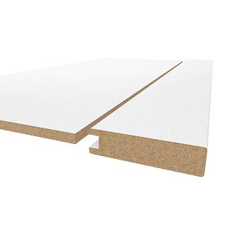 Profil ramy MDF AGT MP-1018 3082 Biały PE 2800х70х18mm (opak. 10szt)
