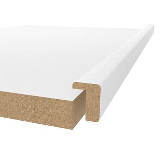 Profil dekoracyjny MDF AGT MP-1047 3082 Biały PE 2800х24х16mm (opak. 10szt)