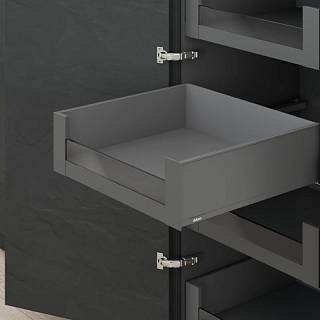 Legrabox zestaw szuf. wewn. wysokiej,  element dekoracyjny szkło niskie,  C L=270 antracyt BLUM