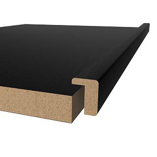 Profil dekoracyjny MDF AGT MP- 1047 3089 Bute Czarny 2800х24х16 mm