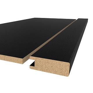 Profil dekoracyjny MDF AGT MP-1004 3089 Bute Czarny 2800х50х18 mm