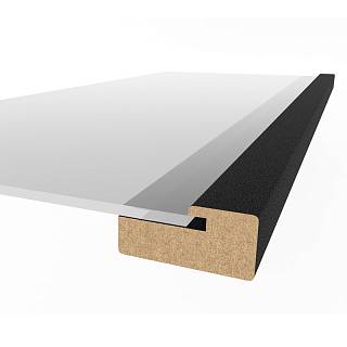 Profil dekoracyjny MDF AGT MP-1052 3089 Bute Czarny 2800х47х22 mm