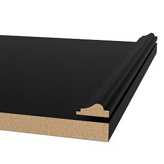 Profil dekoracyjny MDF AGT MP-1100 3089 Bute Czarny  2800х30х12 mm