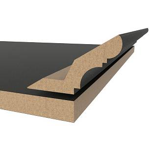 Gzyms MDF AGT MP-1210 3088 Bute Ciemnoszary 2800х84х22 mm
