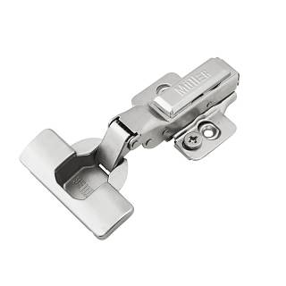 Zawias Clip-On,  półnakładany z domykiem,  nikel,  3D Muller Profi Line
