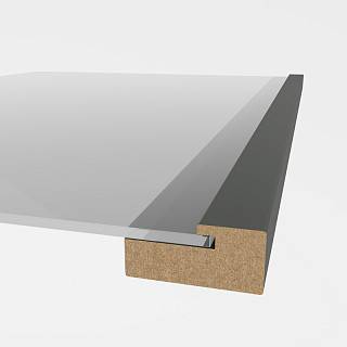 Profil ramy MDF AGT MP-1052 726 Ciemno-Szary Jedwab 2800x47x22mm (opak.10 stz)