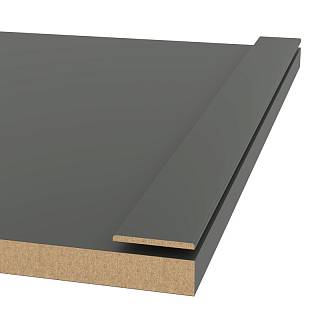 Profil ramy MDF AGT MP-1116 726 Ciemno-Szary Jedwab 2800x40x3mm (opak.40 stz)