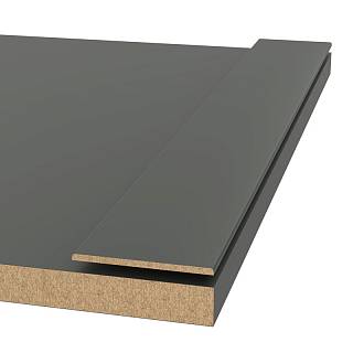 Profil ramy MDF AGT MP-1117 726 Ciemno-Szary Jedwab 2800x60x3mm (opak.27 stz)