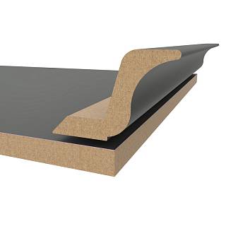 Gzyms MDF AGT MP-2445-R 726 Ciemno-Szary Jedwab 2800x97x30mm (opak.6 szt)