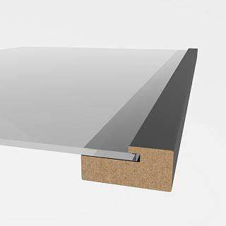 Profil ramy MDF AGT MP-1052 3023 Ciemno-Szary Supramat  2800х24х16mm (opak.10 stz)