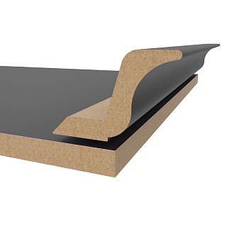 Gzyms MDF AGT MP-2445-R  3023 Ciemno-Szary Supramat 2800x97x30mm (opak.6 szt)