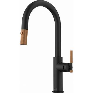 Bateria kuchenna Maris Stripes J pull-out spray Czarny Mat / Miedziany Franke 115.0747.674