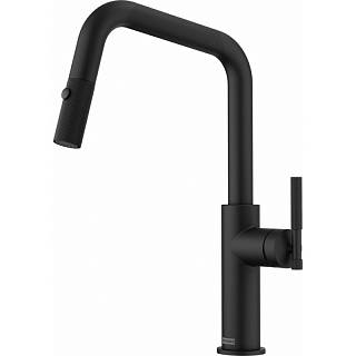 Bateria kuchenna Maris Stripes U pull-out spray Czarny Mat Franke 115.0747.675