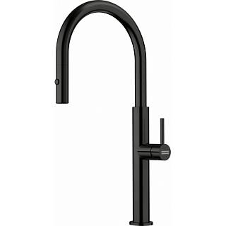 Bateria kuchenna Pescara J pull-out spray Czarna Stal szlachetna Franke 115.0741.695
