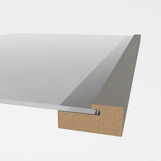 Profil dekoracyjny MDF AGT MP-1052 728 Szary Jedwab Soft Touch  2800x47x22mm (opak. 10szt)