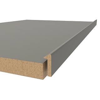 Profil dekoracyjny MDF AGT MP-4895 728 Szary Jedwab Soft Touch 2800x24x8mm (opak. 36szt)