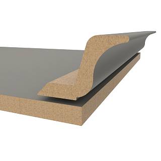 Gzyms MDF AGT MP-2445-R 728 Szary Jedwab Soft Touch 2800х97х30mm (opak.6 szt)