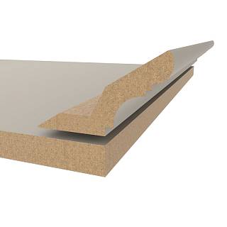 Gzyms MDF AGT MP-1210  729 Jasno-Szary Jedwab 2800х84х22mm (opak.6 szt)