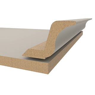 Gzyms MDF AGT MP-2445-R  729 Jasno-Szary Jedwab 2800х97х30mm (opak.6 szt)
