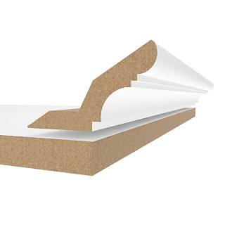 Gzyms MDF AGT MP-1210 734 Biały Jedwab  2800х84х22mm (opak.6 szt)