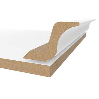 Gzyms MDF AGT MP-2445-R 734 Biały Jedwab 2800х97х30mm (opak.6 szt)