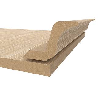 Gzyms MDF AGT MP-2445-R  3039 Dąb Delficki Matowy  2800х97х30mm (opak.6 szt)