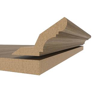 Gzyms MDF AGT MP-1210 3041 Dąb Peruwiański Matowy  2800х84х22mm (opak.6 szt)