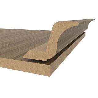 Gzyms MDF AGT MP-2445-R 3041 Dąb Peruwiański Matowy 2800х97х30mm (opak.6 szt)