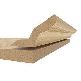 Gzyms MDF AGT MP-1210 3076 Dąb klasyczny matowy 2800х84х22mm (opak.6 szt)