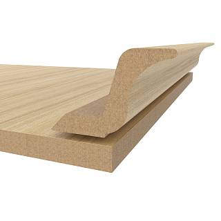 Gzyms MDF AGT MP-2445-R 3076 Dąb klasyczny matowy 2800x97x30mm (opak.6 szt)