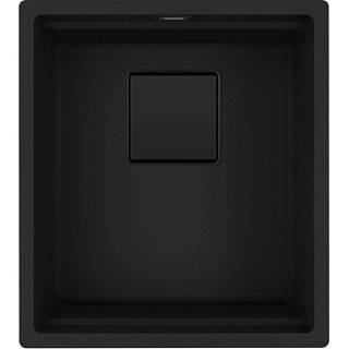 Zlewozmywak podblatowy Kanon Pro KNG PRO 110-37,  czarny matowy / czarna armatura Franke 125.0749.652