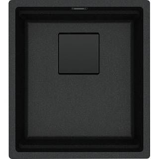 Zlewozmywak podblatowy Kanon Pro KNG PRO 110-37,  onyks / czarny,  armatura Franke 125.0749.654
