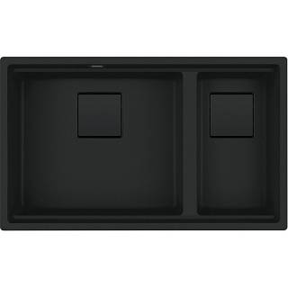 Zlewozmywak podblatowy Fragranite Kanon Pro KNG PRO 160-46-21,  czarny matowy,  Franke 125.0749.682