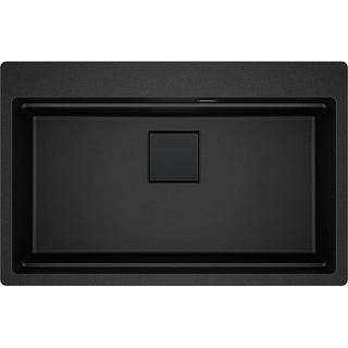 Zlewozmywak wbudowywany Fragranite Kanon Pro KNG PRO 610-73 Onyx / Czarny odpływ Franke 114.0749.644