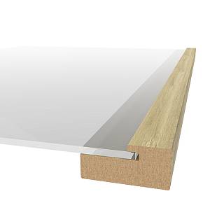Profil ramy MDF AGT MP-1052 397 Dąb Prawdziwy Matowy 2800х47х22mm (opak. 10szt)