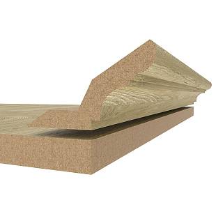 Gzyms MDF AGT MP-1210 397 Dąb Prawdziwy Matowy 2800х84х22mm (opak.6 szt)