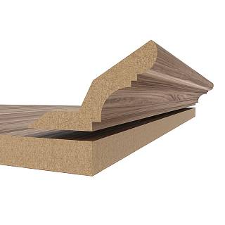 Gzyms MDF AGT MP-1210 239 Orzech jasny 2800х84х22mm (opak.6 szt)