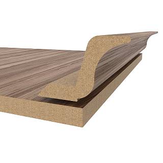 Gzyms MDF AGT MP-2445-R 239 Orzech jasny 2800х97х30mm (opak.6 szt)