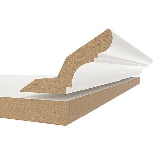 Gzyms MDF AGT MP-1210 366 Bianco 2800х84х22mm (opak.6 szt)
