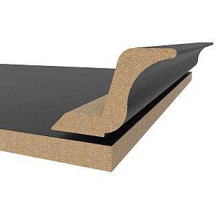 Gzyms MDF AGT MP-2445-R 310 Czarny 2800х97х30mm (opak.6 szt)